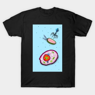 Cells on Blue T-Shirt